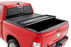 Ram 1500 Soft Tri-Fold Bed Cover - Rough Country - Tri-Fold Vinyl - '19-'23 Ram 1500 Soft Tri-Fold Bed Cover - Rough Country - Tri-Fold Vinyl - '19-'23
